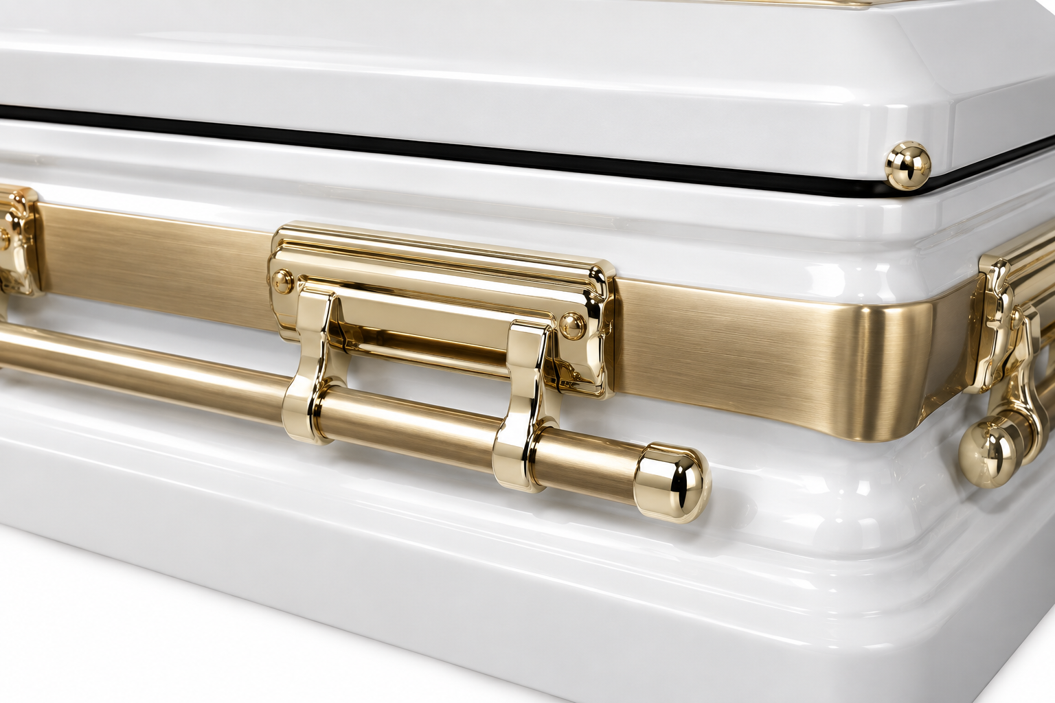 AI visualisation of NO11PB02 casket handle and gold-tone hardware